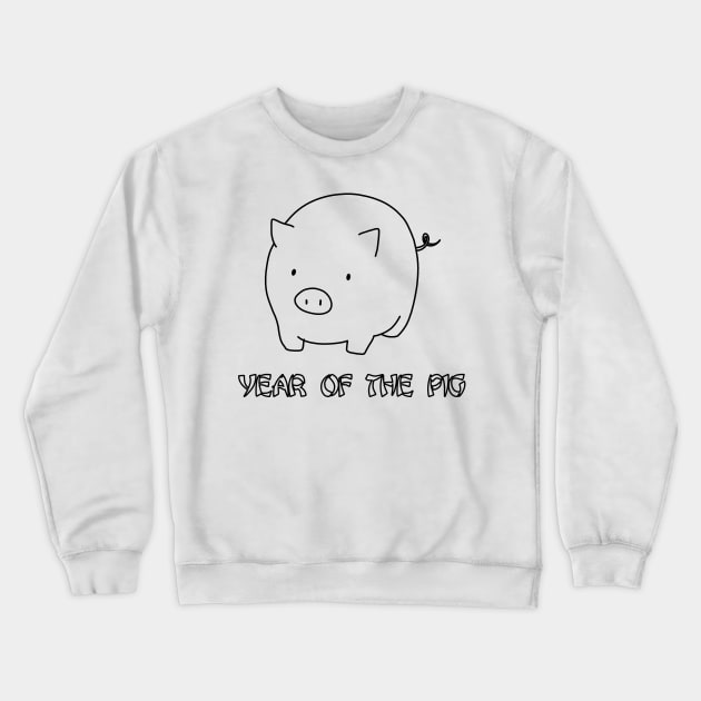 Year Of The Pig Crewneck Sweatshirt by valentinahramov